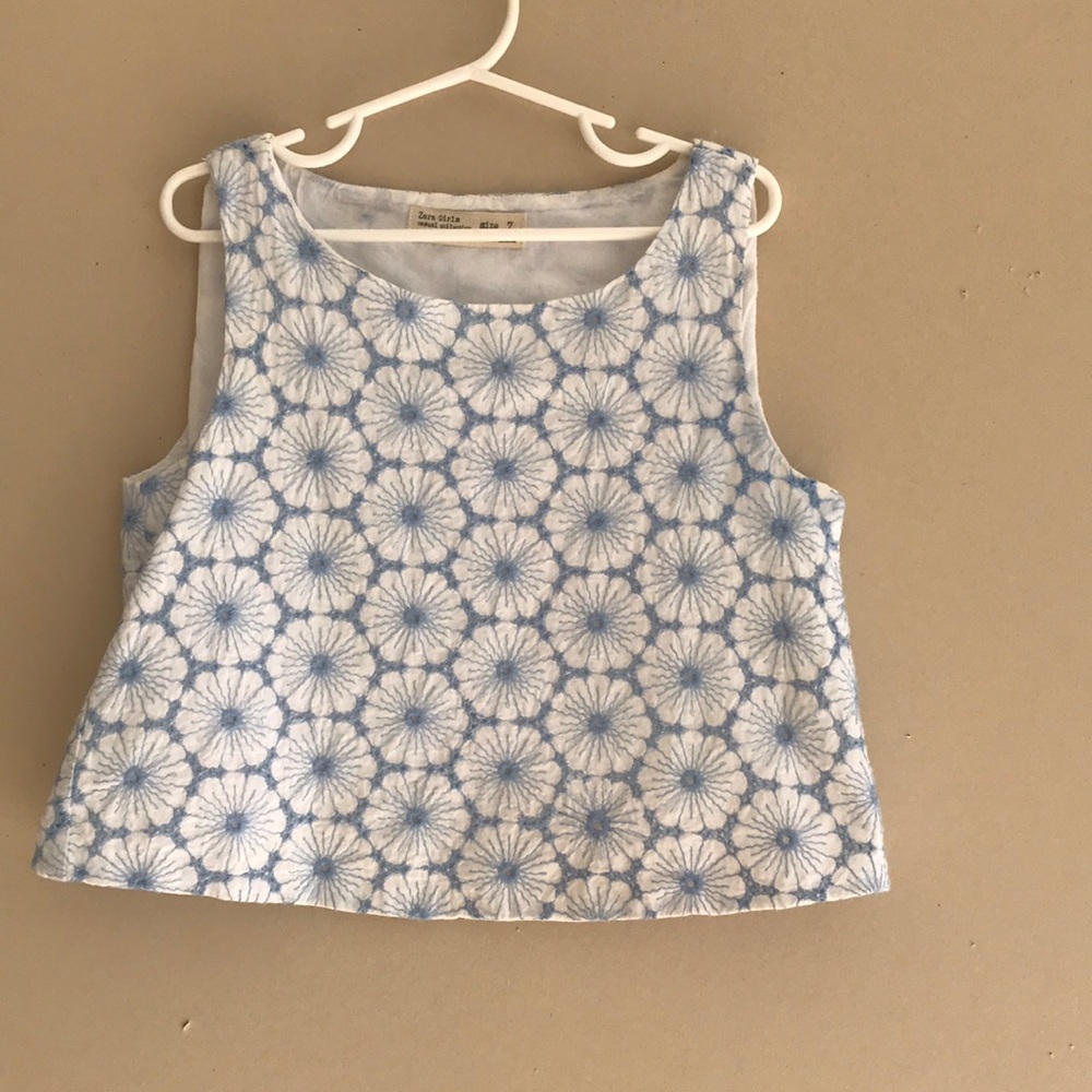 2014/ 2015 Zara woven embroidered top